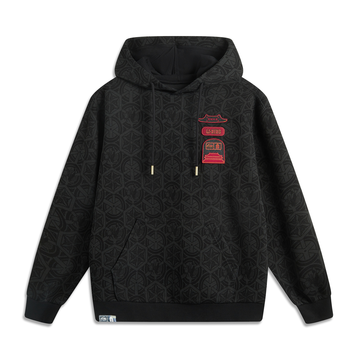 

LINING GUGONG,LIANMINGKUAN Rijin Doujin Collection свитшот унисекс черный серый принт по всей поверхности