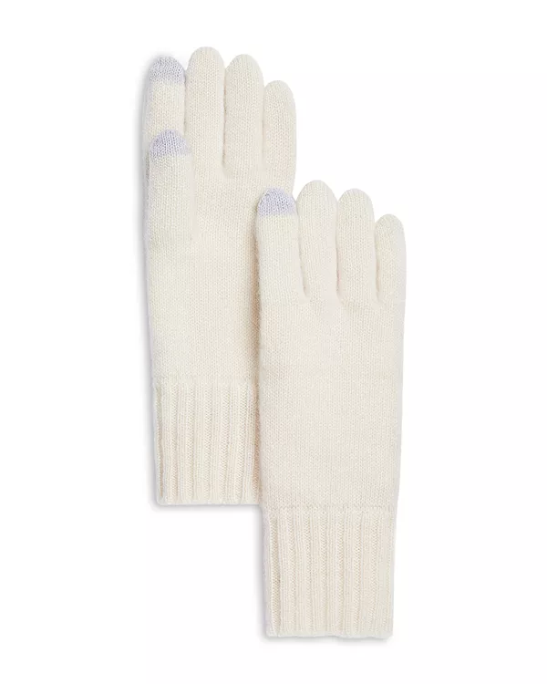 

Перчатки Rib tech - эксклюзив C By Bloomingdale'S Cashmere, белый