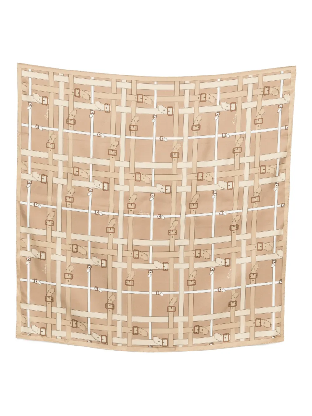 

Шарф с принтом в виде пряжек Burberry, нейтральный