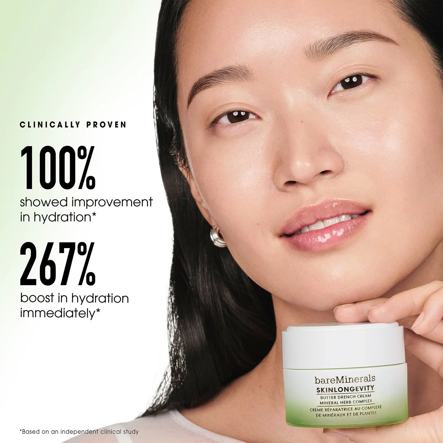 Крем для лица bareMinerals — Масло Skinlongevity с минеральным и травяным комплексом, 50 г — фото 4