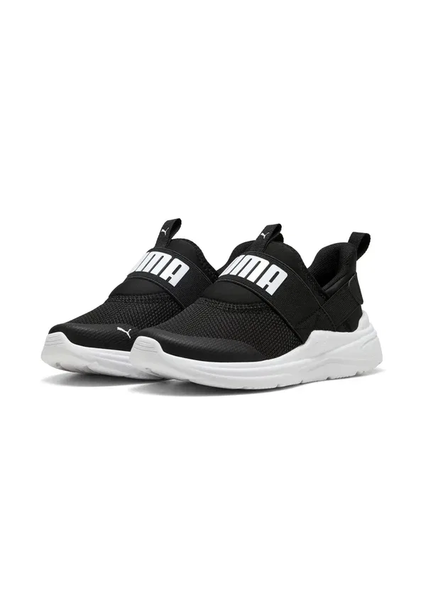 Кроссовки Puma Soft wired 2 sliptech ps slip ons, черно-белый — фото 2