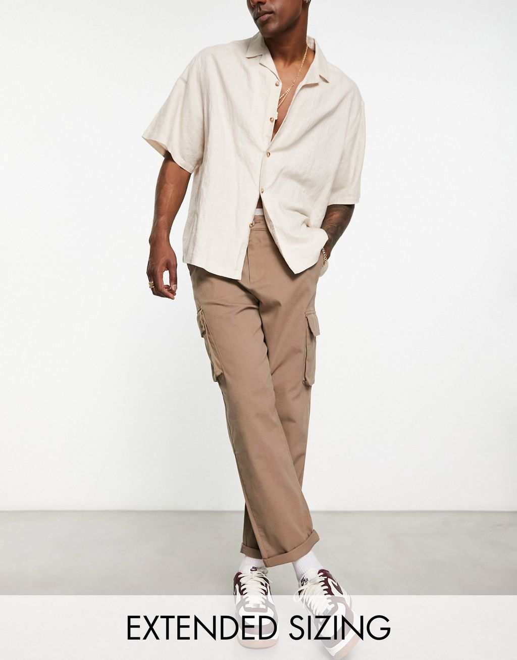 

Свободные брюки карго ASOS DESIGN