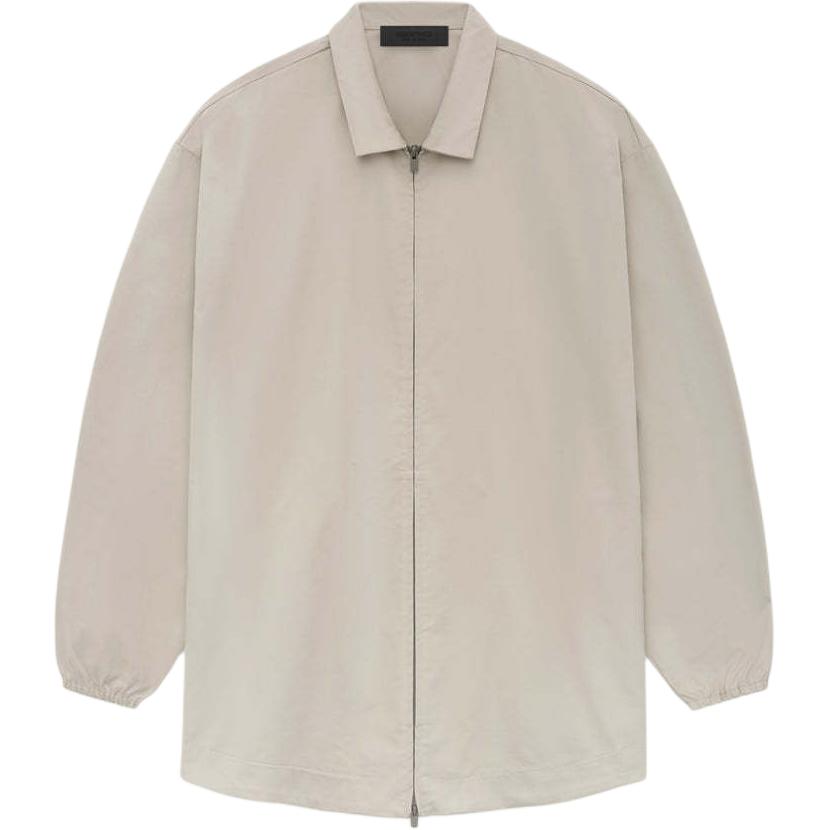 Футболка из хлопкового твила Core Collection Fear Of God Essentials, цвет минк-тауп — фото 2