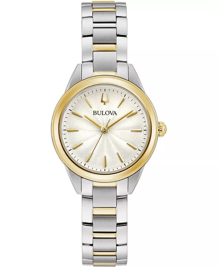

Женские двухцветные часы Sutton с браслетом из нержавеющей стали, 28 мм Bulova