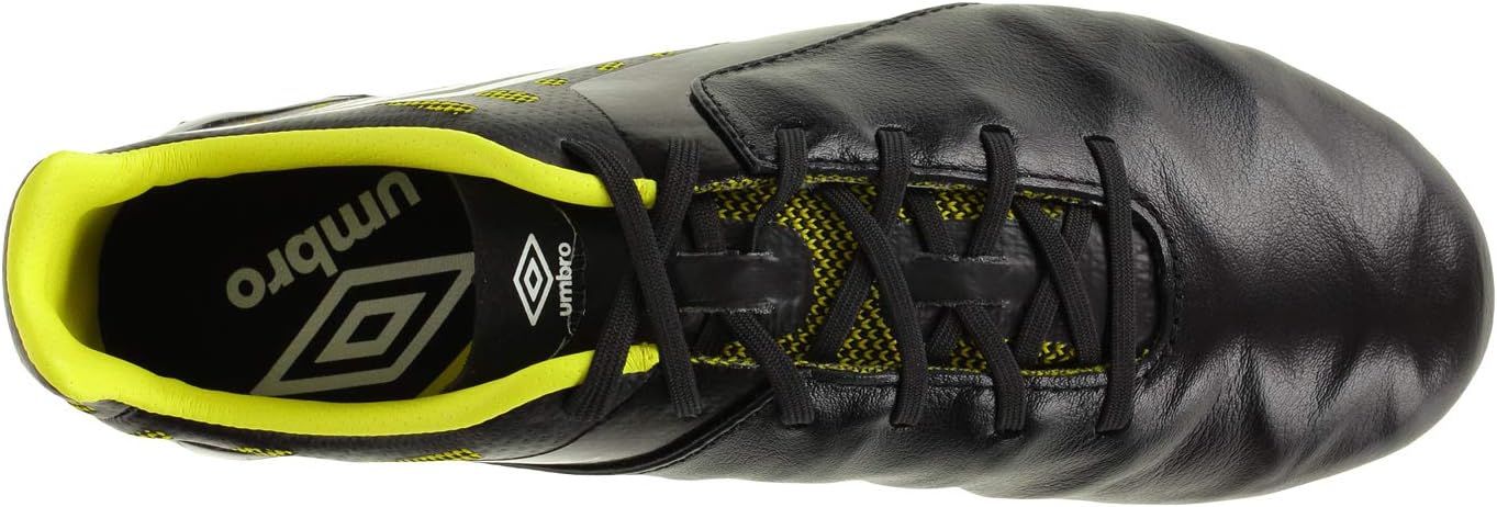 Футбольные бутсы Umbro Medusae II Pro для мужчин, для твердого грунта, варианты цвета, черный/белый/золотой — фото 4