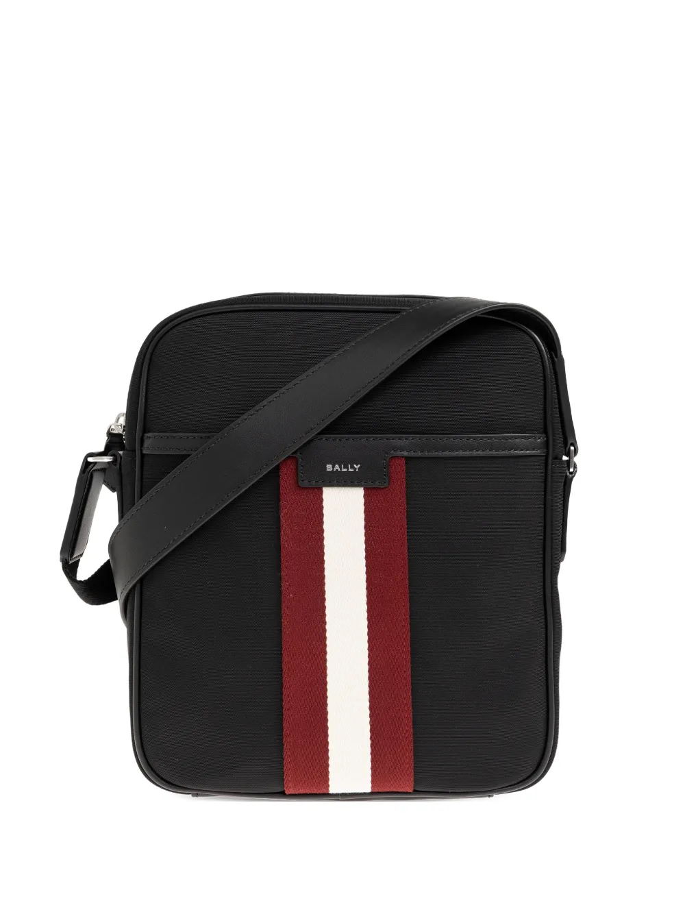 

Сумка через плечо в полоску на молнии Bally, черный