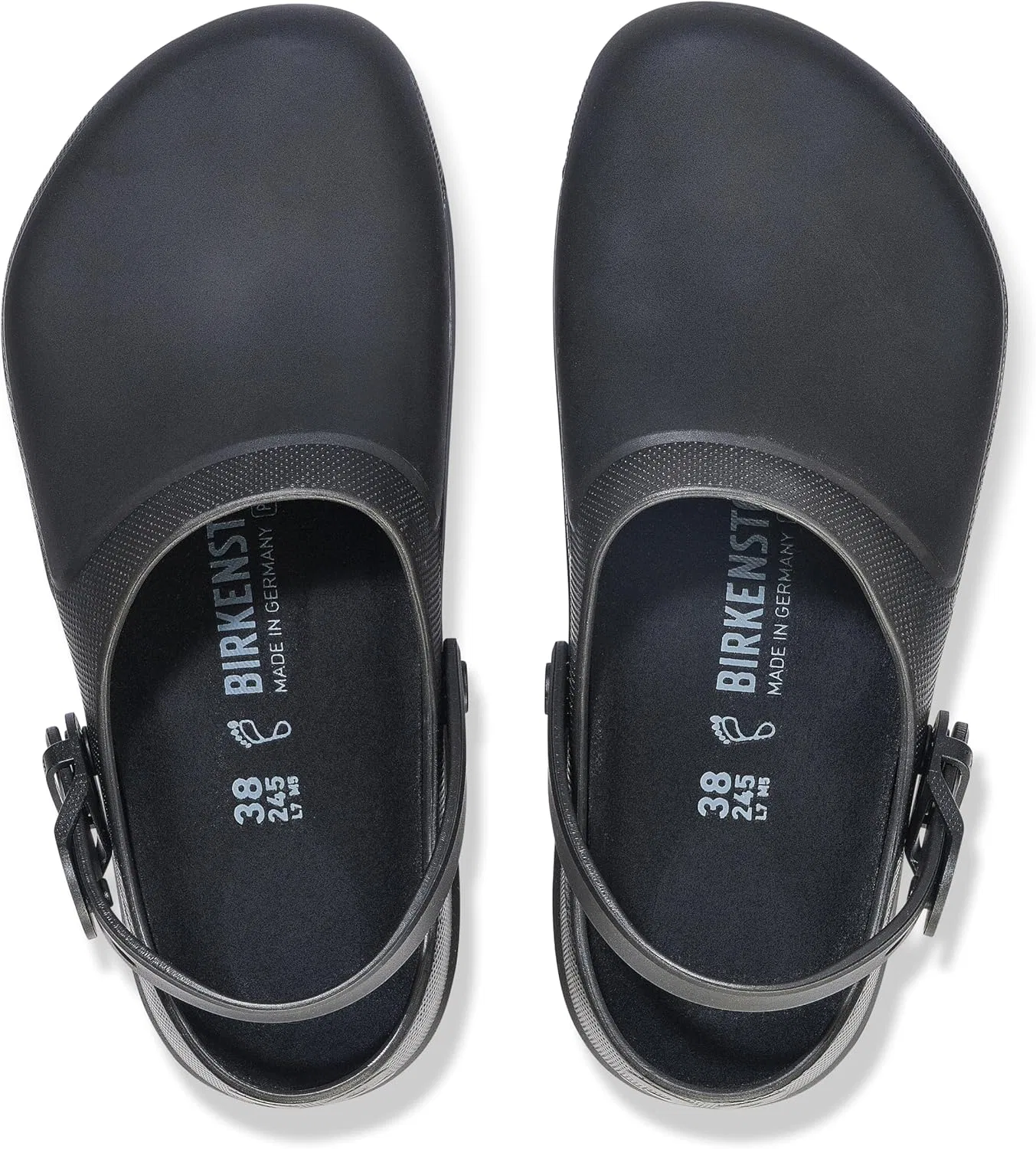 Рабочие антистатические сабо Birkenstock Birki Air 2.0 унисекс из полиуретана с вентиляционными отверстиями, Black — фото 3