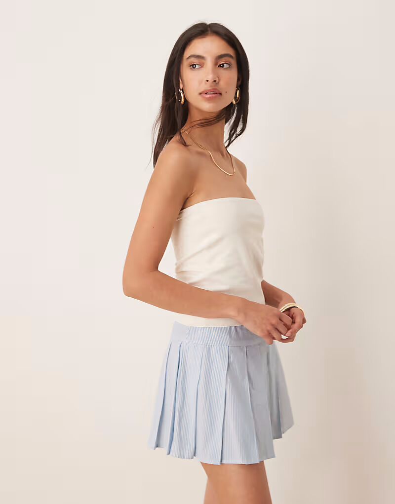 

Длинное бандо из хлопка персикового цвета ASOS DESIGN кремового цвета