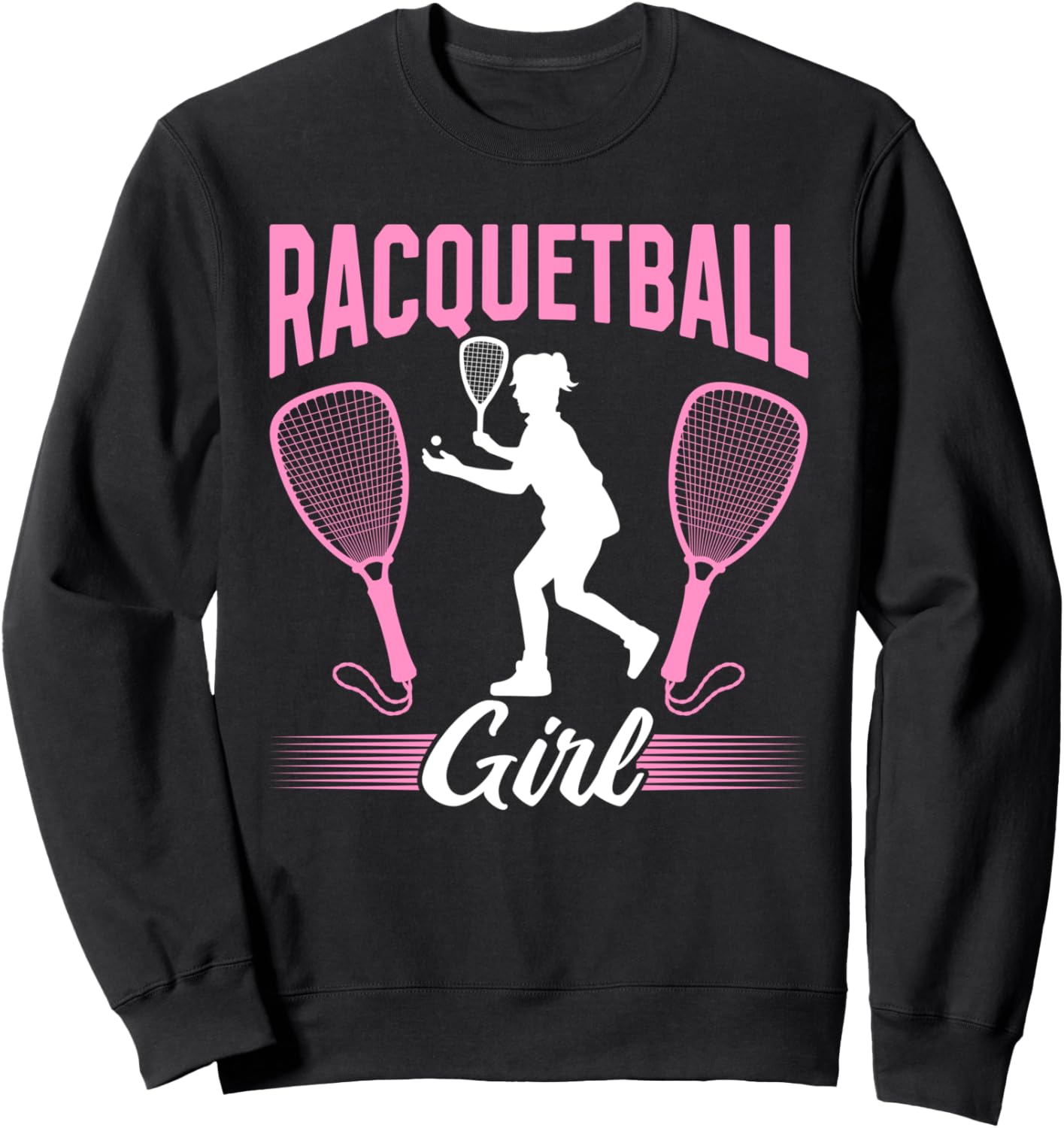 

Девушки-ракетчицы - Толстовка для девочек-ракетчиц Racquetball Girls, черный