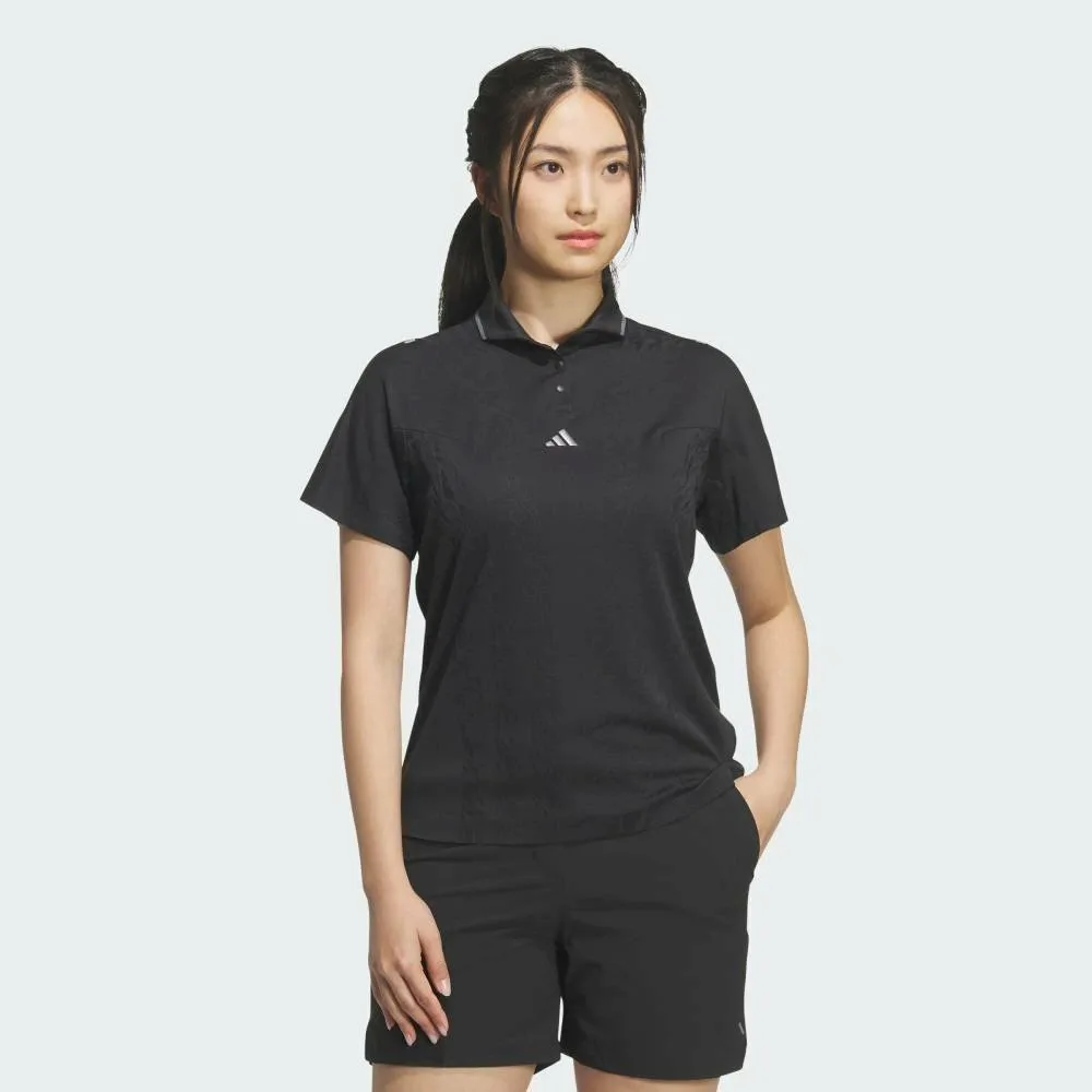 Футболка-поло Ultimate 365 Tour ClimaCool Jacquard с коротким рукавом Adidas, black