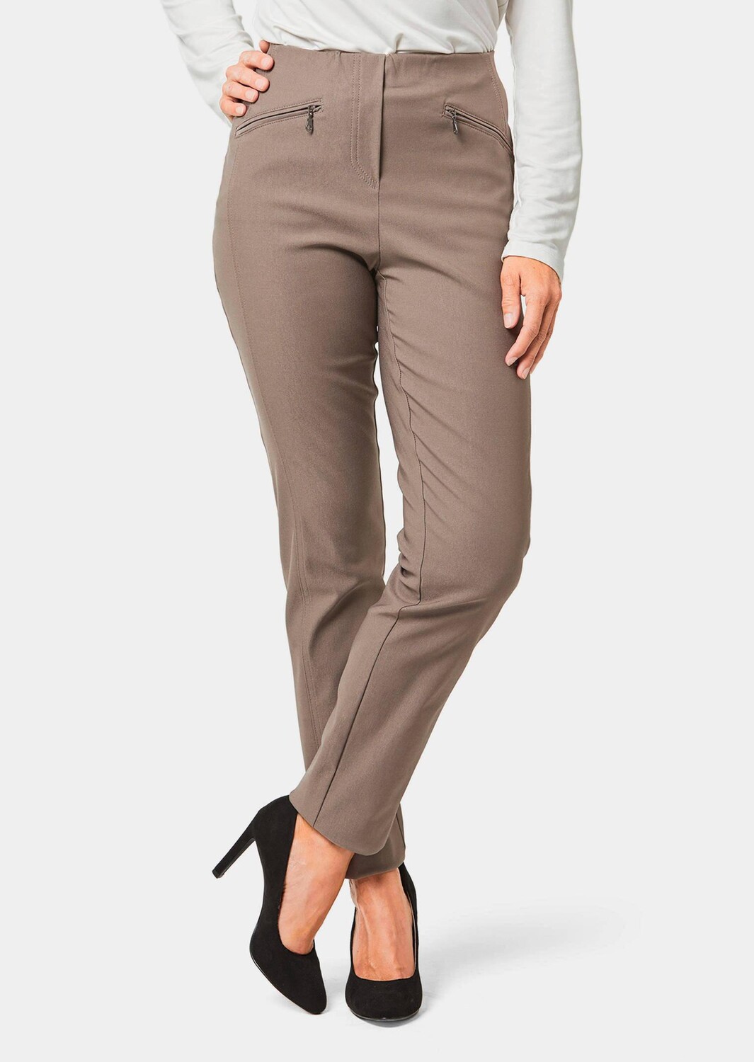 

Тканевые брюки GOLDNER Stretch LOUISA, цвет lehm