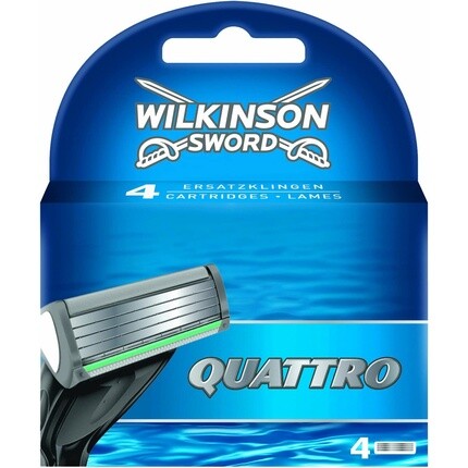 

Лезвия для мужской бритвы Quattro, 4 шт., Wilkinson Sword