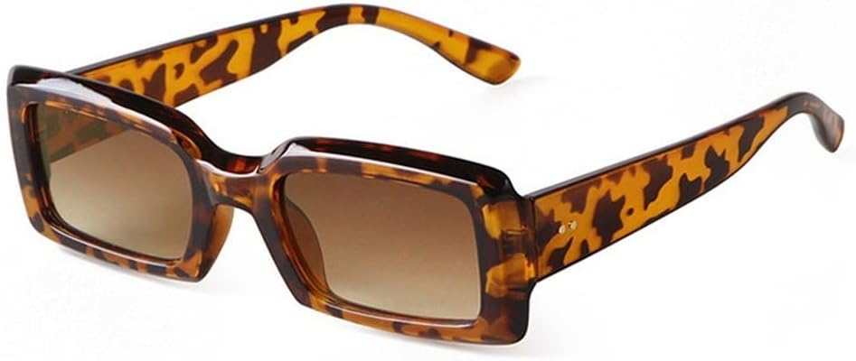 

Популярные модные прямоугольные солнцезащитные очки для женщин в стиле ретро, ​​гелевые цветные очки, солнцезащитные очки UV400 для мужчин, квадратные солнцезащитные очки синего и фиолетового цвета SKFGNX, Leopard Tea Gradient