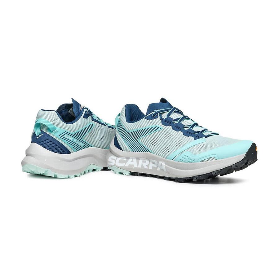 Женские кроссовки для трейлраннинга SCARPA Spin Planet W — цвет Aqua-Nile Blue — фото 2