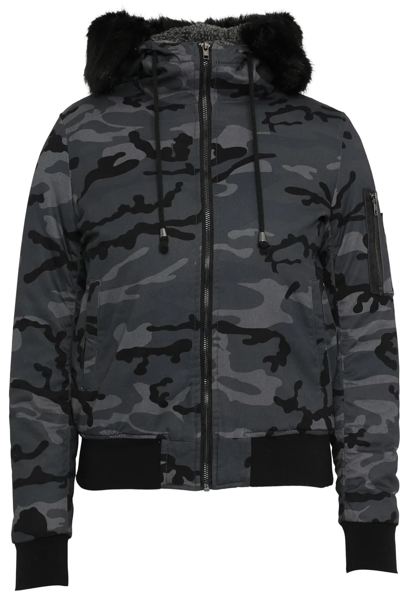 

Куртка зимняя DEF "Бомбер женский DEF" (1 шт.), с капюшоном, цвет Camouflage