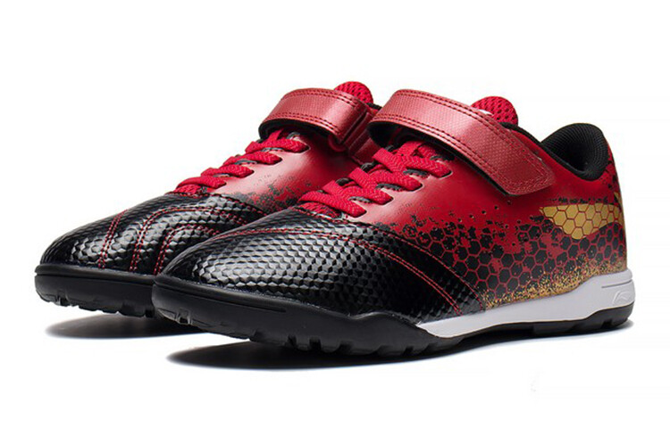Детские футбольные бутсы GS Low-top черные/красные киноварь Lining Young — фото 3