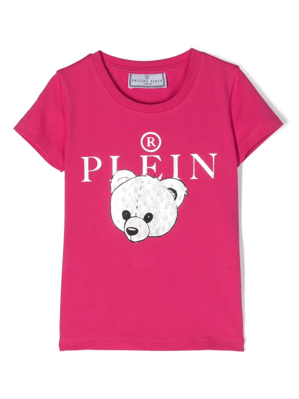 

Футболка с логотипом Philipp Plein Junior, розовый