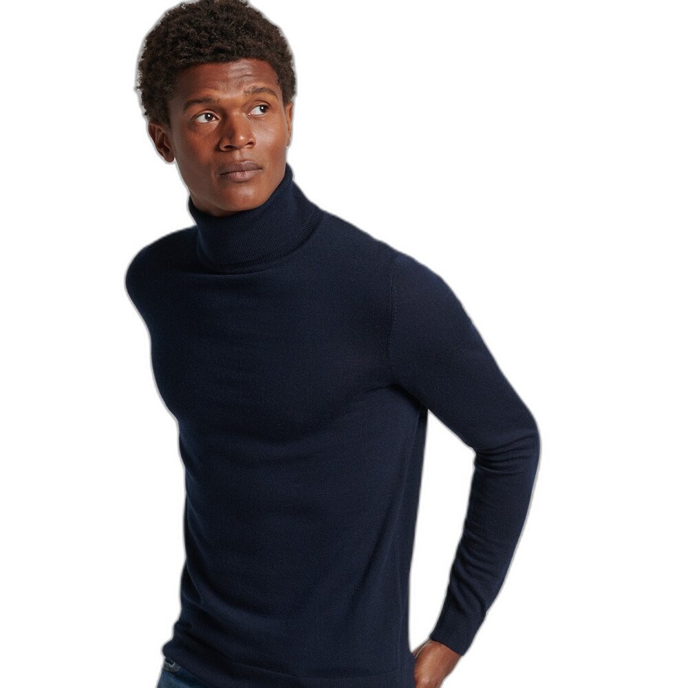 

Свитер Superdry Studios Merino Roll Neck, синий