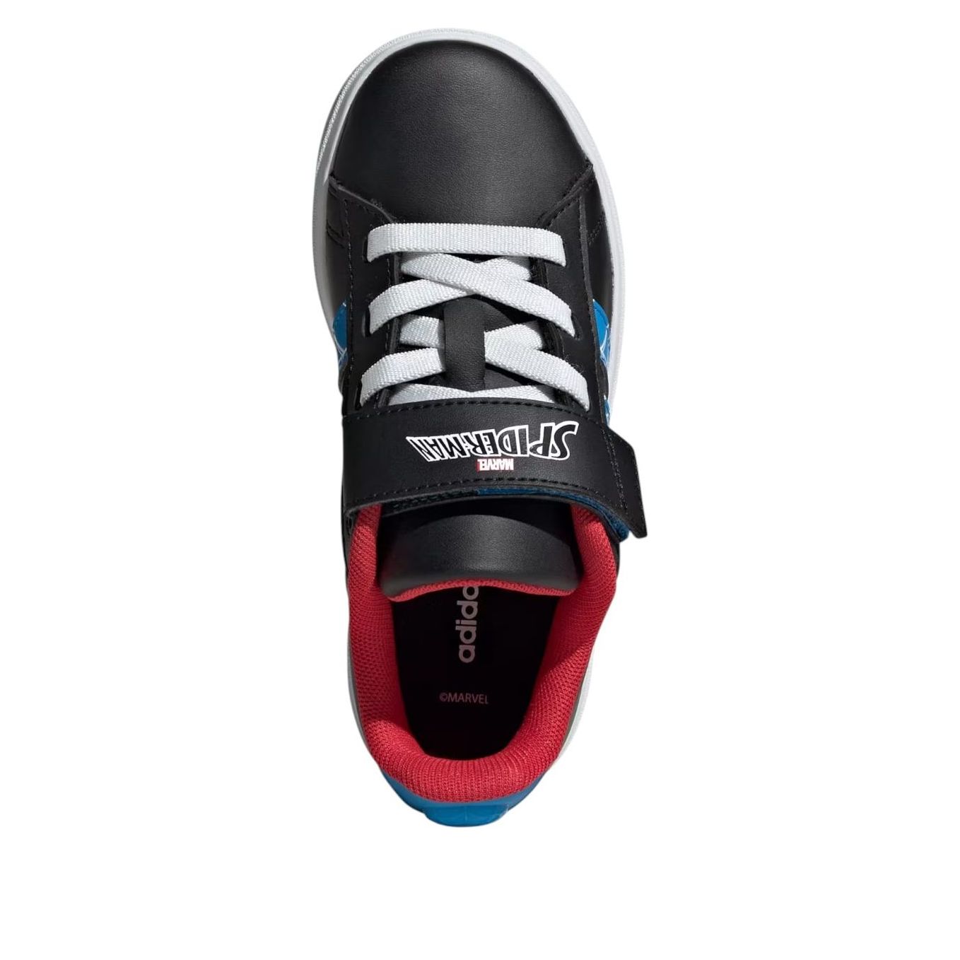 (GS) Adidas x Marvel Spider-Man Grand Court 'Cloud Black Bright Blue' — фото 3