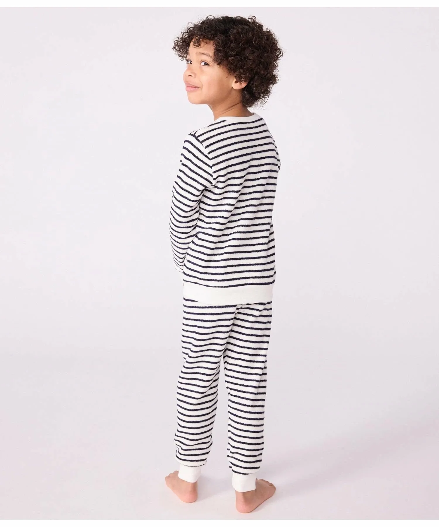 Пижама PETIT BATEAU, Off-white/blue — фото 2