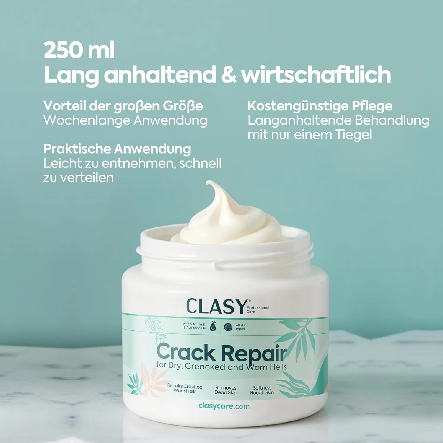 Крем для ног Clasy Care Anti-Tear от трещин и сухости 100 мл Clasy Care — фото 4