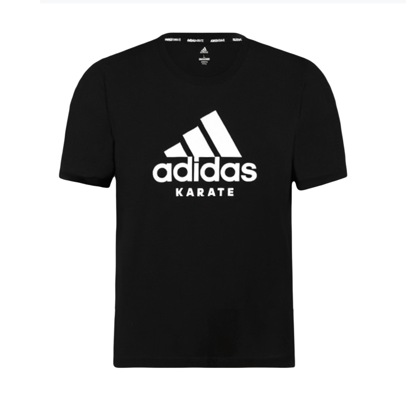 

Adidas Футболка мужская, черный с белым логотипом