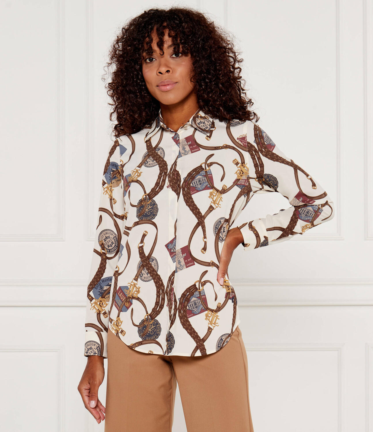 

Рубашка LAUREN RALPH LAUREN KRISTY Regular Fit, экрю