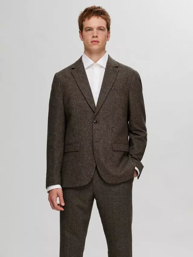 

Блейзер SELECTED HOMME Regular, цвет brownie