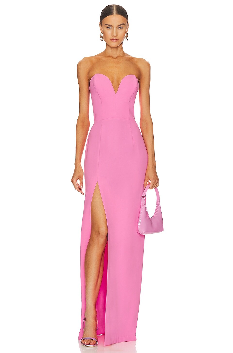 

Платье Amanda Uprichard x REVOLVE Cherri Gown, цвет Shocking Pink