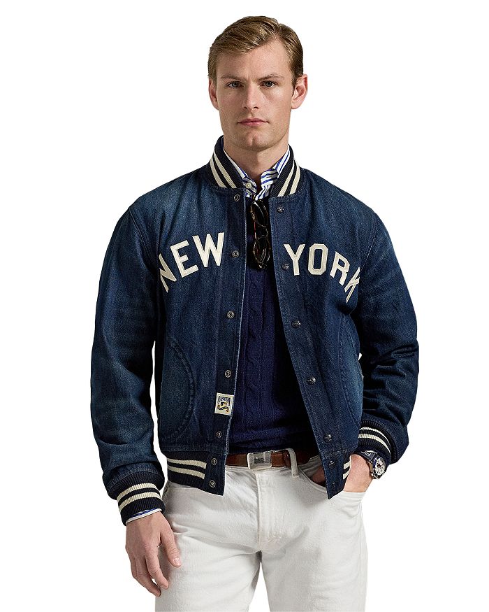 

Джинсовая куртка Yankees Polo Ralph Lauren, синий