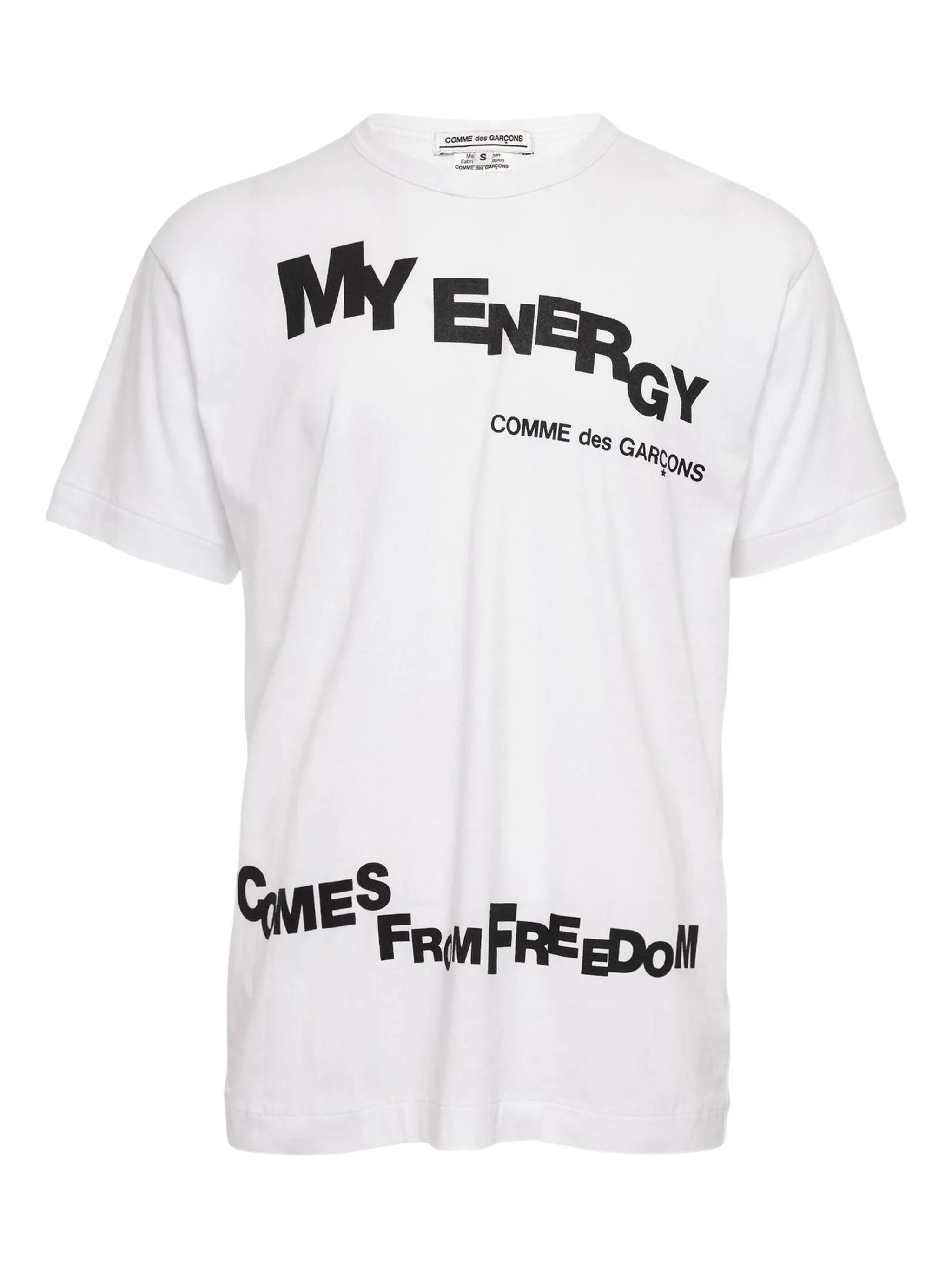 

Футболка с графичным принтом Comme Des Garçons, белый