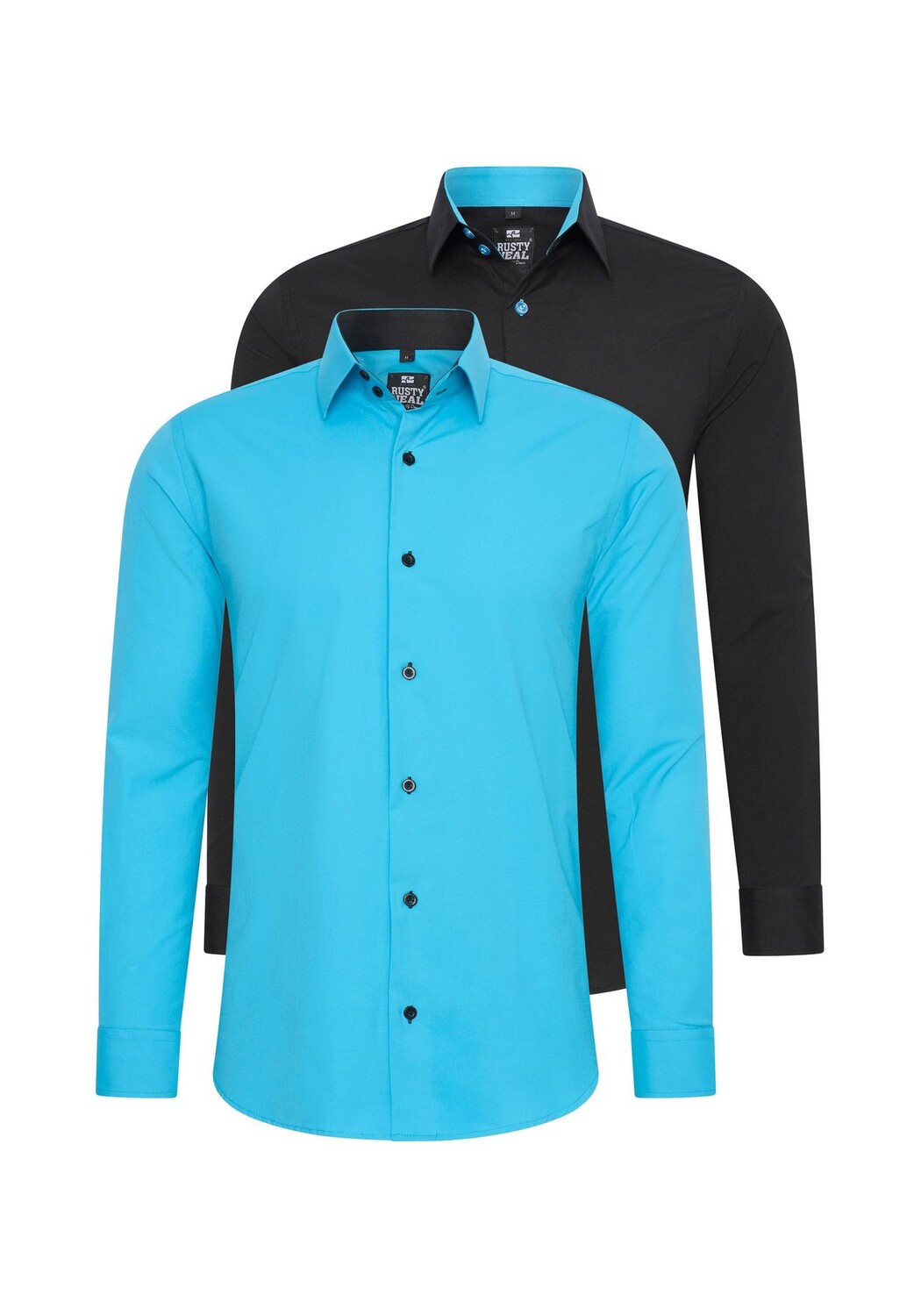 

Рубашка (2 шт) приталенного кроя RUSTY NEAL, синий