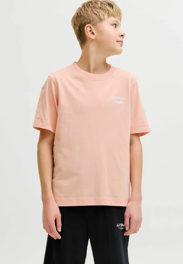Футболка Junior print t-shirt Jack & Jones Junior, персиковый мельба — фото 3