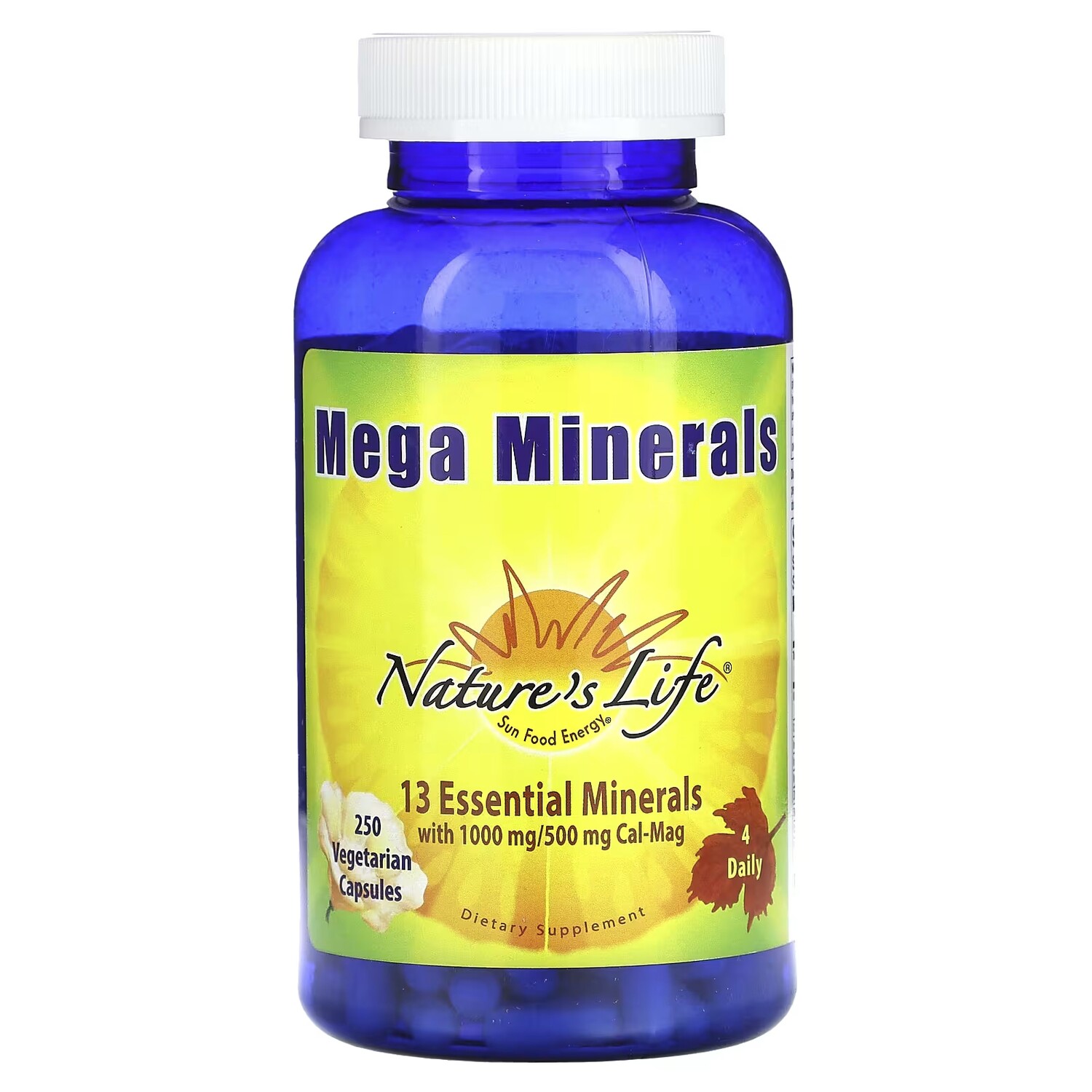 

Nature's Life Mega Minerals 250 вегетарианских капсул