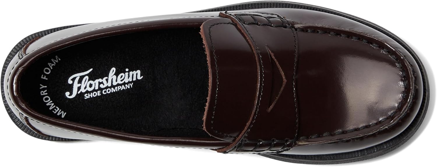 Детские лоферы Florsheim Boy's Croquet Penny - для малышей и старших детей, бордовый — фото 3