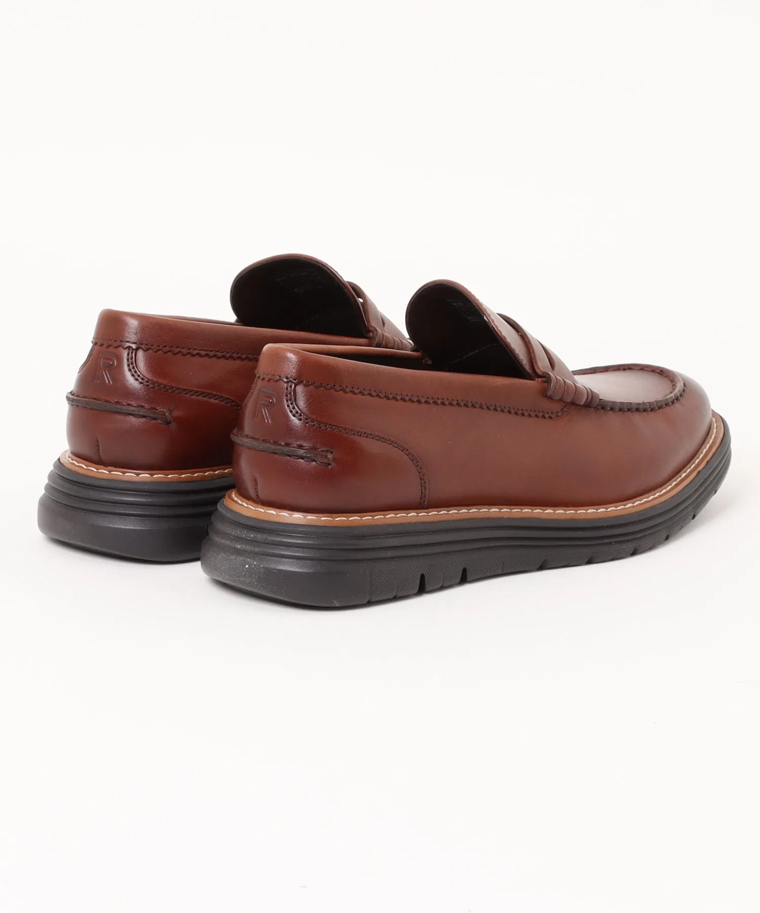 Мужские кожаные лоферы Cambridge Ease ROCKPORT ML008 коричневые — фото 2