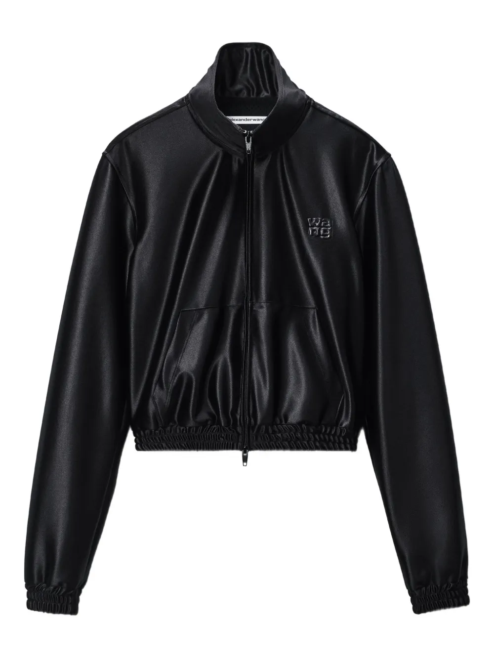 

Атласная спортивная куртка Alexander Wang, черный
