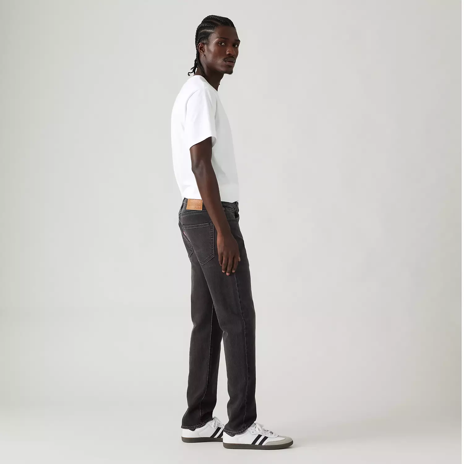 502 Taper Fit Authentic Soft Мужские джинсы Levi's, цвет Space Walk Black — фото 4