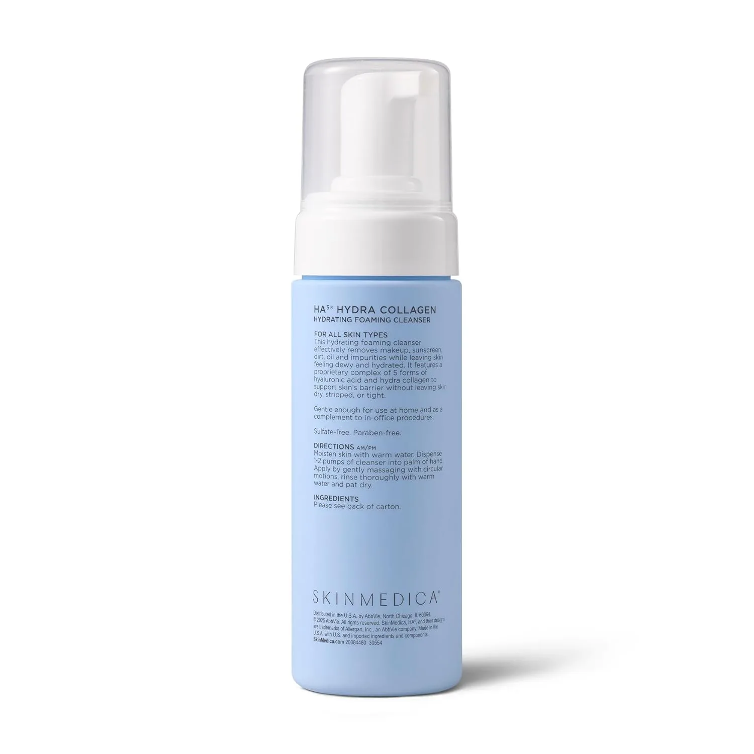 Гель для умывания Skinmedica — HA5 Hydra Collagen Hydrating Foaming Cleanser с веганским коллагеном, - увлажняющее, 150 мл — фото 2