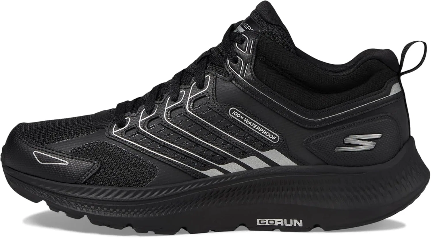 Кроссовки Skechers Herren Go Run Consistent 2.0 100% WaterproofSneaker, Black Leather Textile — фото 4