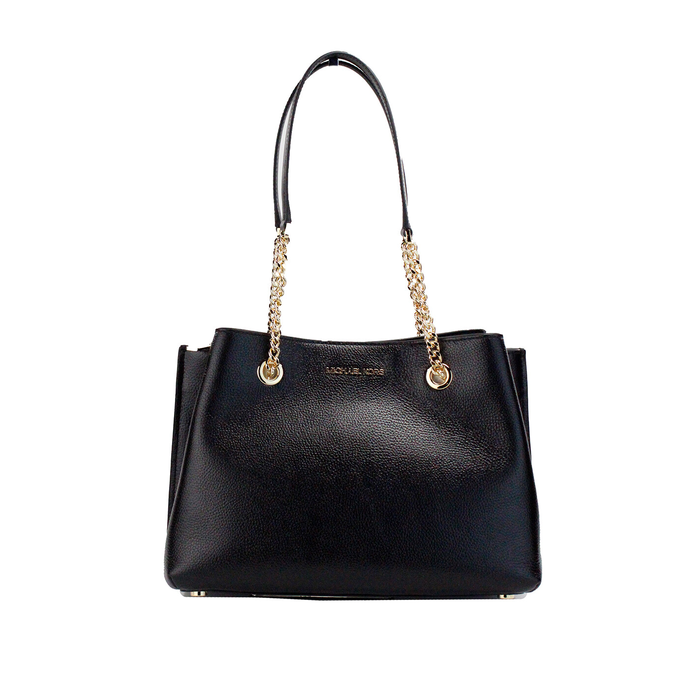 

Сумка-портфель Teagen Large Black Pebble Leather Long Drop Michael Kors