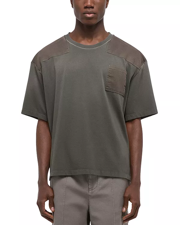 

Футболка свободного кроя с нашивками Helmut Lang, зеленый