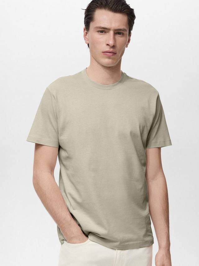 

Футболка Cherlo Regular Fit из хлопка Mango, Beige