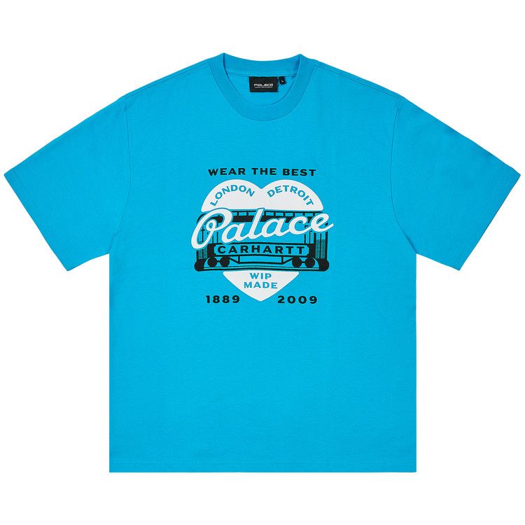 

Футболка Palace x Carhartt WIP Heart T-Shirt, Safety Blue