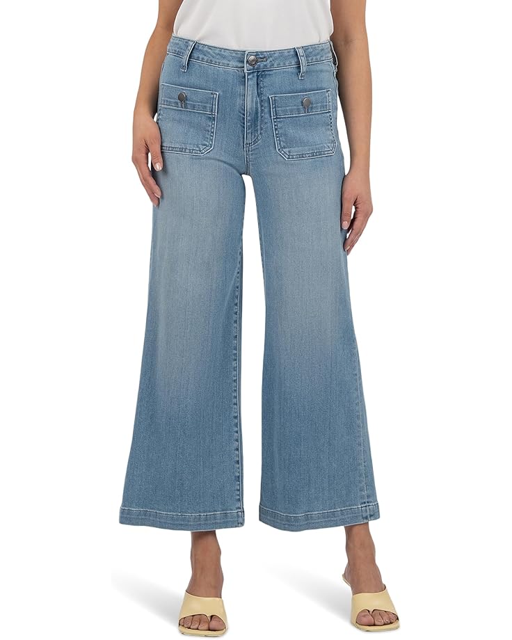 

Джинсы KUT from the Kloth Meg High Rise Wide Leg With Patch Pockets, цвет Assertive