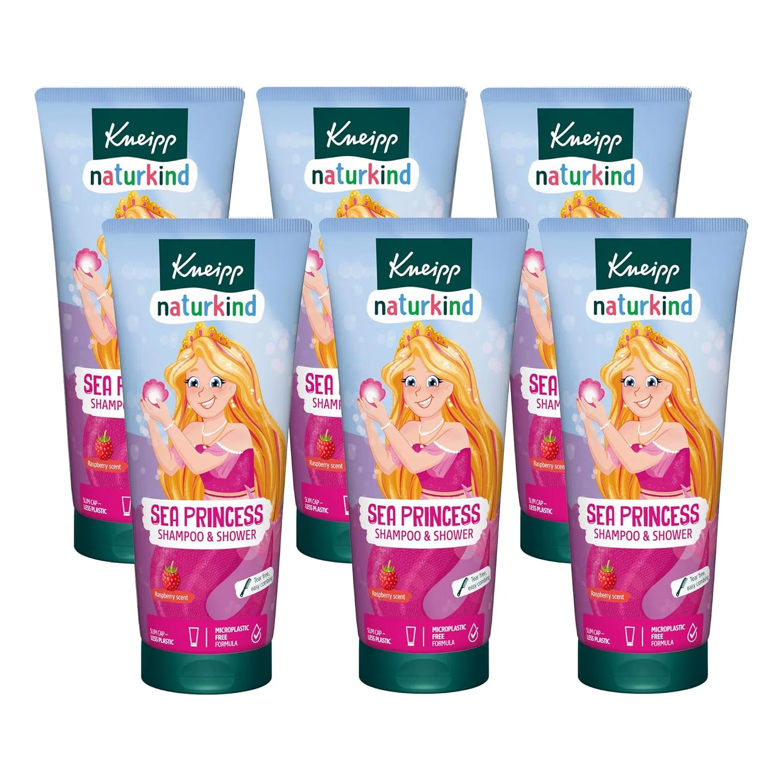 Детский шампунь и гель для душа 2 в 1 «Sea Princess» с малиной от Kneipp Naturkind Kneipp