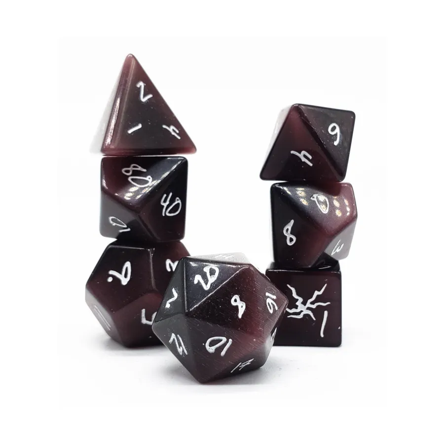 

Поликомплект - Волшебница с белым (7), Semi Precious Stone Dice (Level Up Dice)