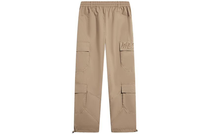 

Брюки-карго LiNing 2023, новое поступление для мужчин, осень-зима, Light Chestnut Brown