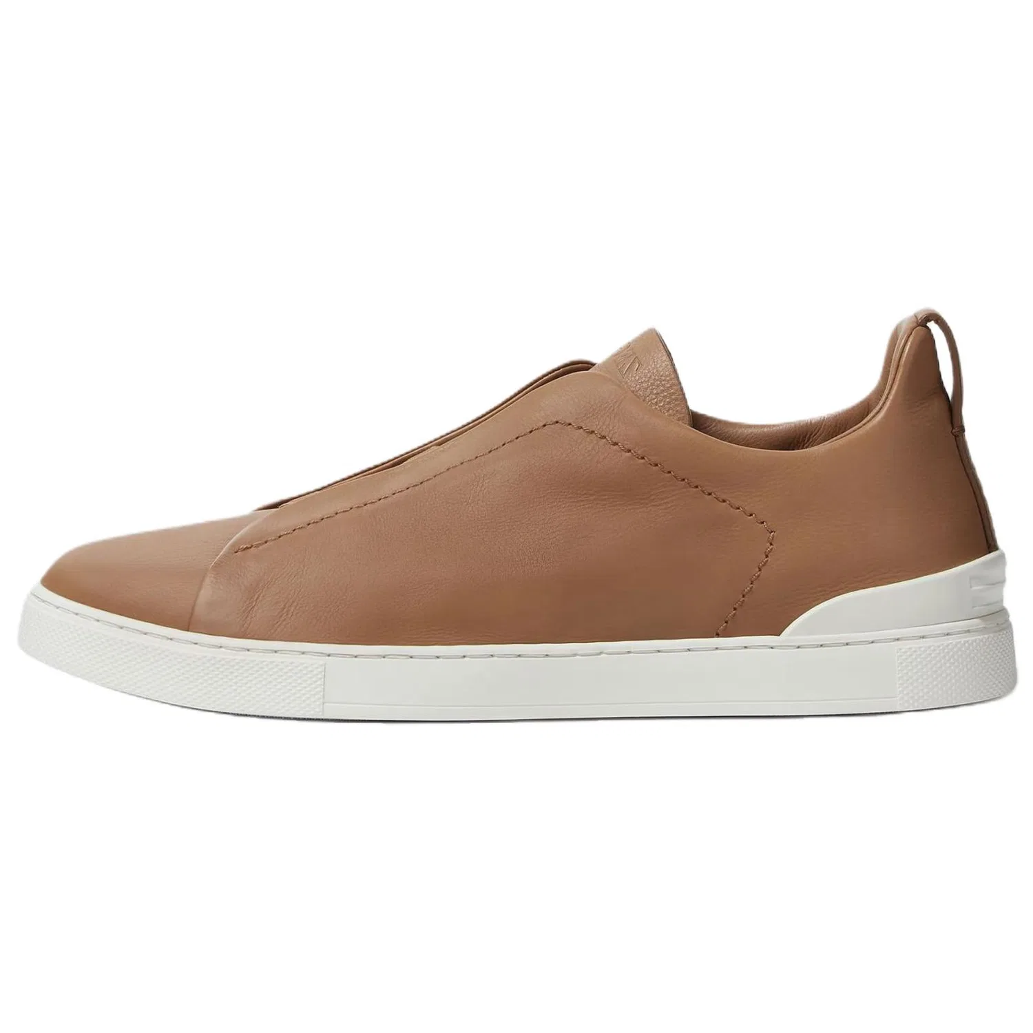 Кроссовки Zegna Triple Stitch бежевые