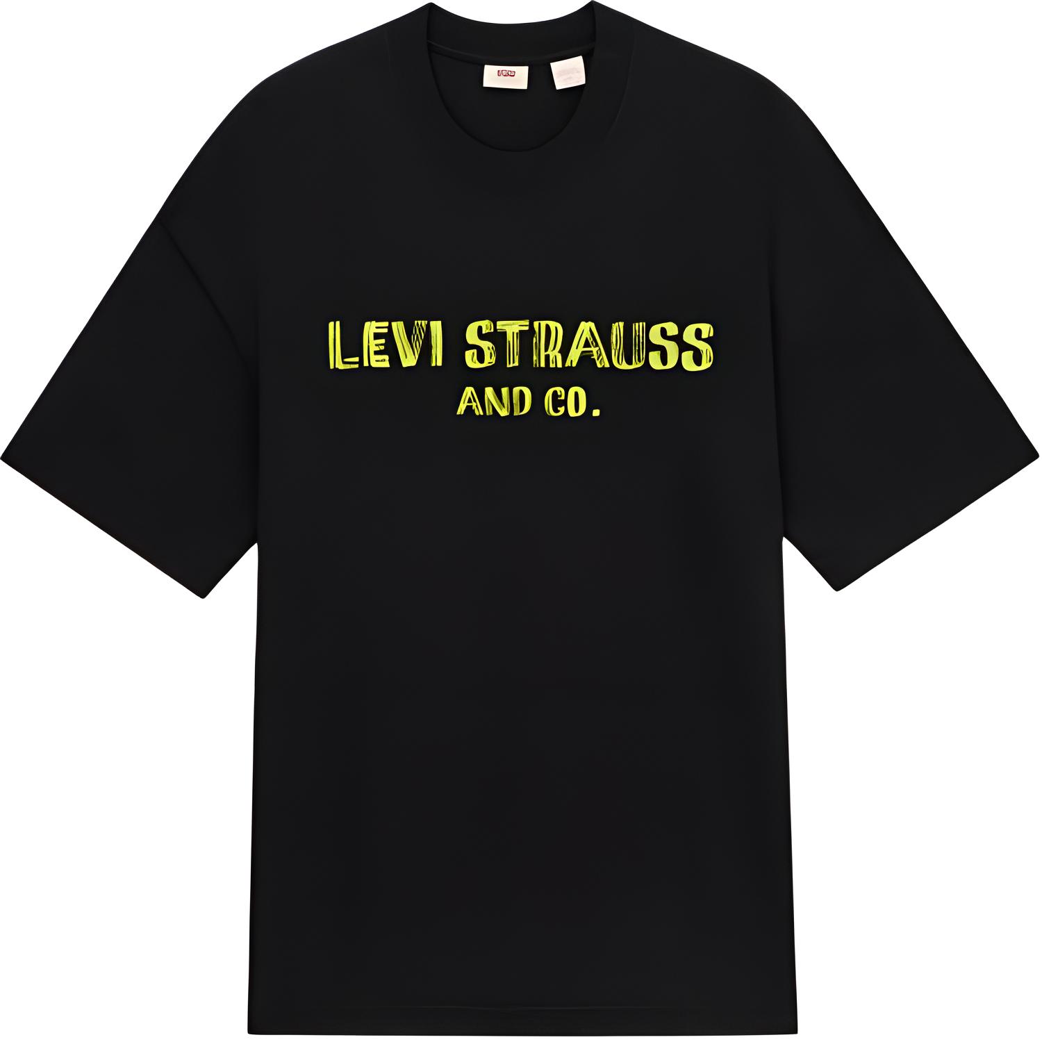 

Футболка мужская черная Levis, Черный, Футболка мужская черная Levis